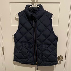 Jcrew Navy Puffer Vest M